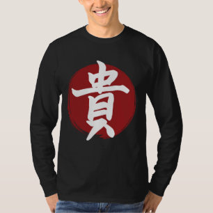 Camiseta Símbolo de honor kanji caligrafía japonesa