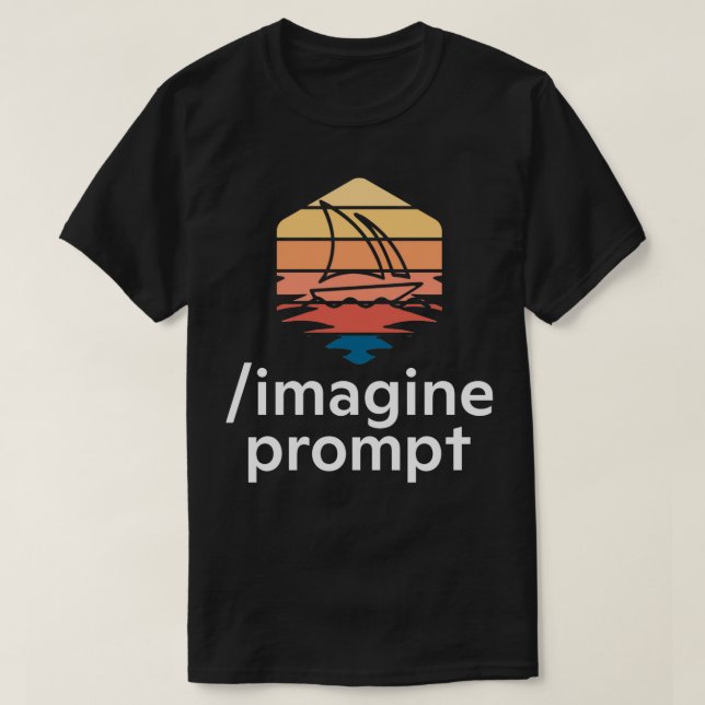 Camiseta Símbolo de imaginación de viaje medio 15 (Diseño del anverso)