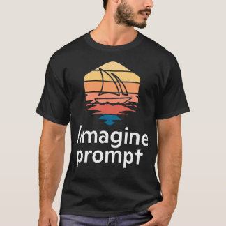 Camiseta Símbolo de imaginación de viaje medio 15