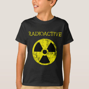 Camiseta Símbolo de impacto radiactivo de radiación nuclear