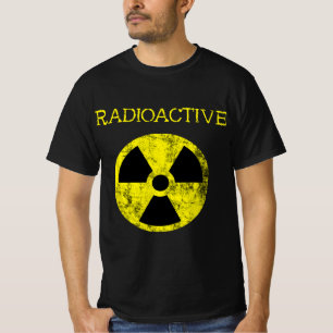 Camiseta Símbolo de impacto radiactivo de radiación nuclear