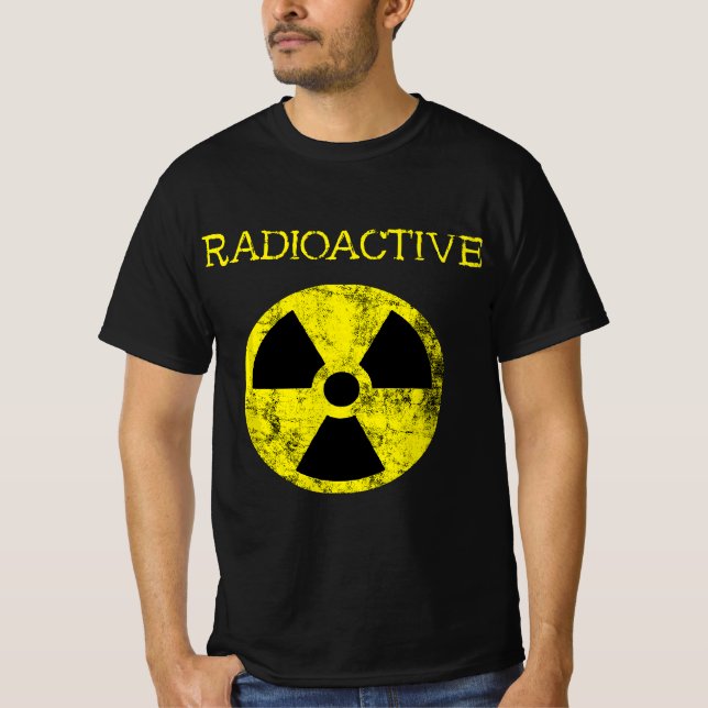 Camiseta Símbolo de impacto radiactivo de radiación nuclear (Anverso)