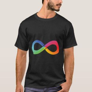 Camiseta Símbolo de infinito arcoiris Autismo Conciencia Ne