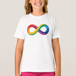 Camiseta Símbolo de infinito arcoiris autismo TDAH Neurodiv