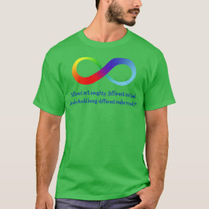 Camiseta Símbolo de infinito arcoiris no malo
