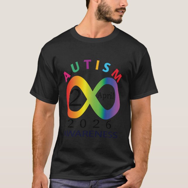 Camiseta Símbolo de Infinito Arcoíris u2013 Neurodiversidad (Anverso)
