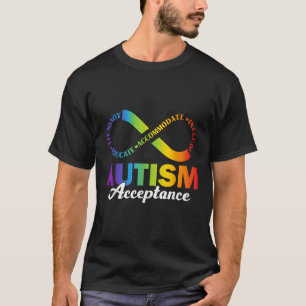 Camiseta Símbolo de infinito de camisas de aceptación de co
