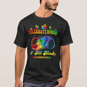 Camiseta Símbolo de Infinito de Conciencia del Autismo Cele
