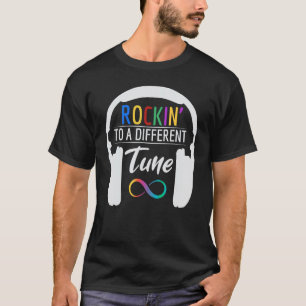 Camiseta Símbolo de infinito del autismo Rockin con un ritm
