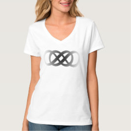 Camiseta Símbolo de infinito doble degradado