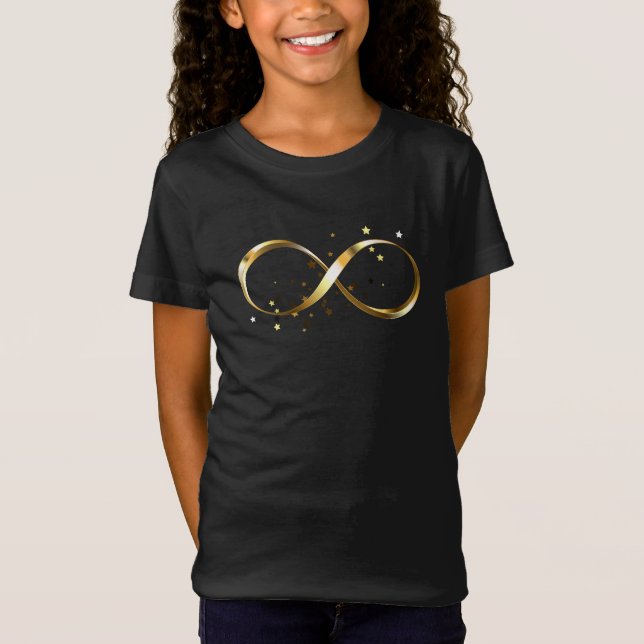Camiseta Símbolo de infinito dorado (Anverso)