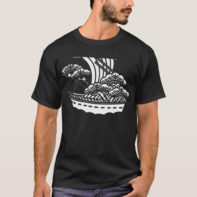 Camiseta Símbolo de KAMON de cresta de familia japonesa (Anverso)