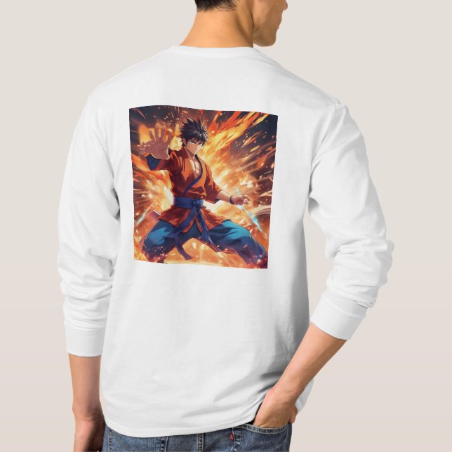 Camiseta Símbolo de Kung Fu Fighter 1 Plus (Reverso)