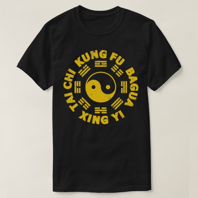Camiseta Símbolo de KUNG FU Tai Chi Xingyi Bagua (Diseño del anverso)