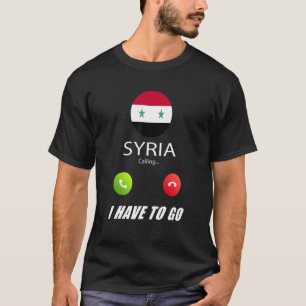 Camiseta Símbolo de la bandera de Siria que llama Siria