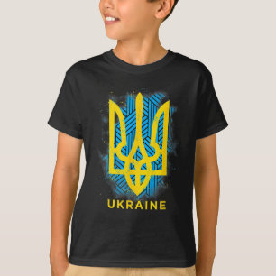 Camiseta Símbolo de la bandera de Ucrania Amor Paz y buena