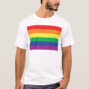 Camiseta Símbolo de la bandera del orgullo gay de la