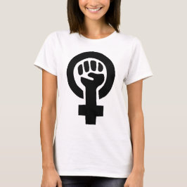 Camiseta Símbolo de la feminista del poder del chica