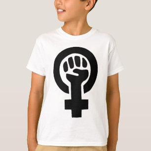 Camiseta Símbolo de la feminista del poder del chica