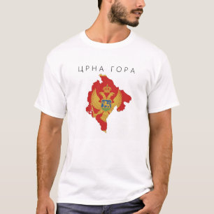 Camiseta símbolo de la forma del mapa de la bandera de país