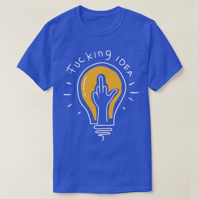 Camiseta Símbolo de la lámpara de la mala idea (Diseño del anverso)
