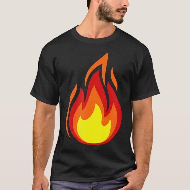 Camiseta Símbolo de la llama de fuego (Anverso)