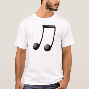 Camiseta símbolo de la nota de la música