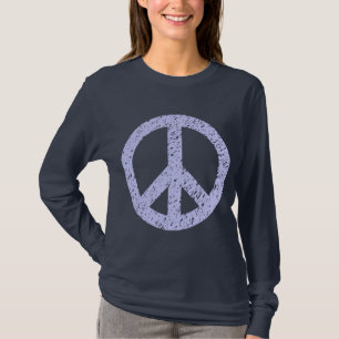 Camiseta Símbolo de la paz con grillos - azul polvo