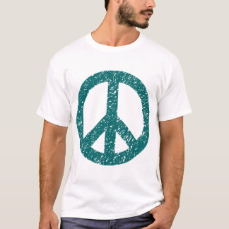 Camiseta Símbolo de la paz con gritos - Verde moscovita