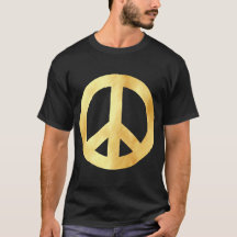 Símbolo de la paz de oro suave
