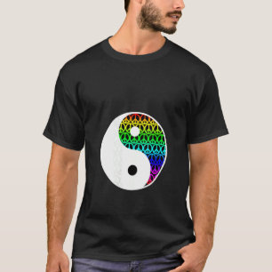Camiseta Símbolo de la paz de Yin y Yang Rótulo Equilibrio 