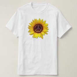 Camiseta Símbolo de la paz del girasol de Ucrania Amor Anti