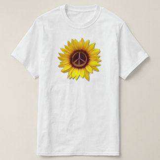 Camiseta Símbolo de la paz del girasol de Ucrania Amor Anti