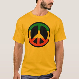 Camiseta Símbolo de la paz del reggae - Rastafara - Jah Arm