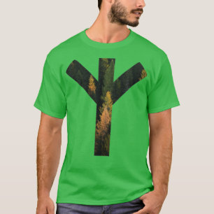 Camiseta Símbolo de la pista forestal de Algiz