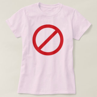 Camiseta Símbolo de la prohibición Sign/No