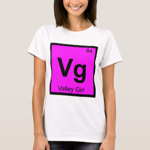 Camiseta Símbolo de la tabla periódica de la química de Val