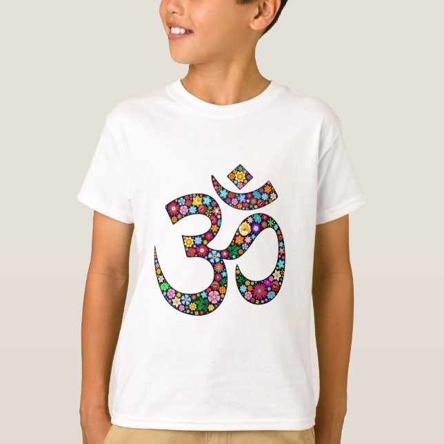 Camiseta Símbolo de la yoga de OM Aum Namaste (Anverso)