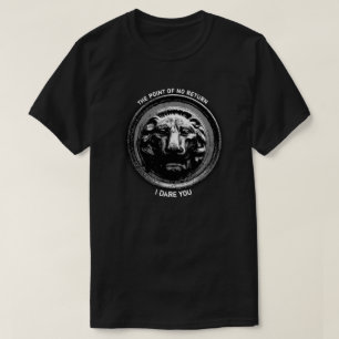 Camiseta Símbolo de león antiguo en blanco y negro