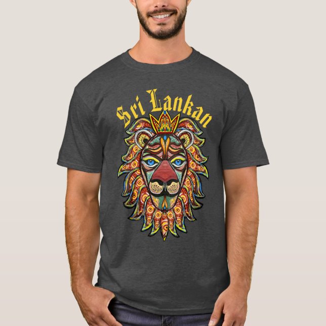 Camiseta Símbolo de león de Sri Lanka (Anverso)