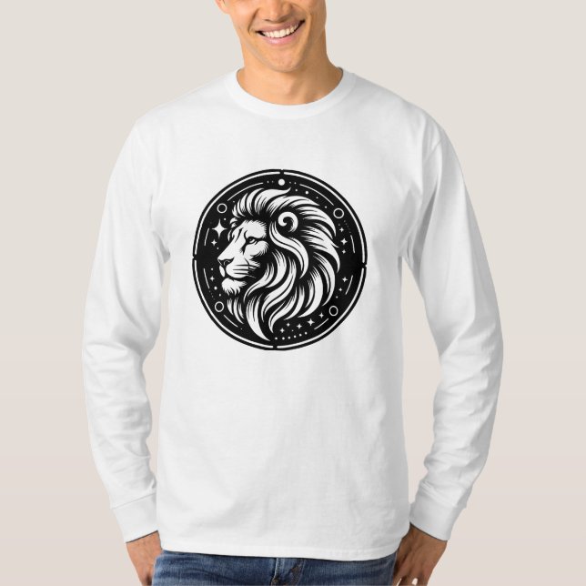 Camiseta Símbolo de León León del Rótulo del Horóscopo (Anverso)