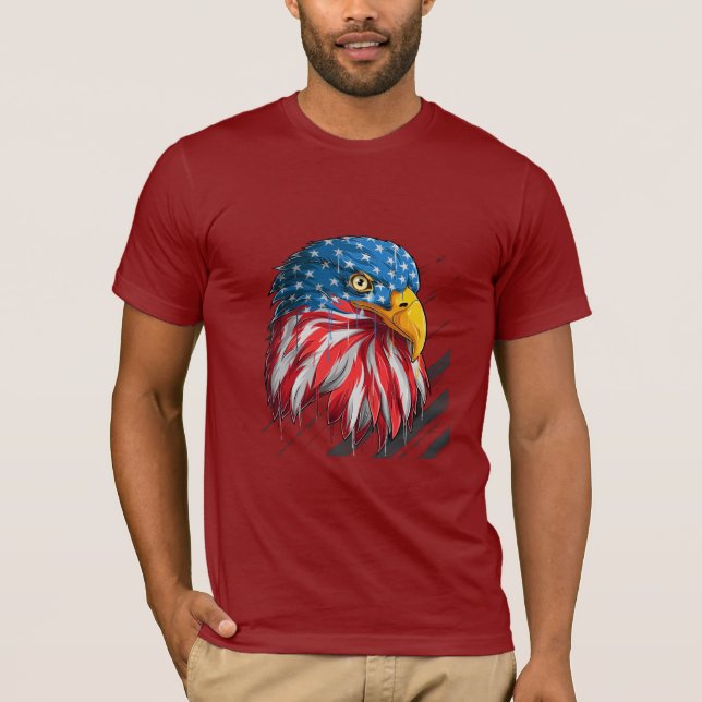 Camiseta Símbolo de llanto de la bandera de los Estados Uni (Anverso)