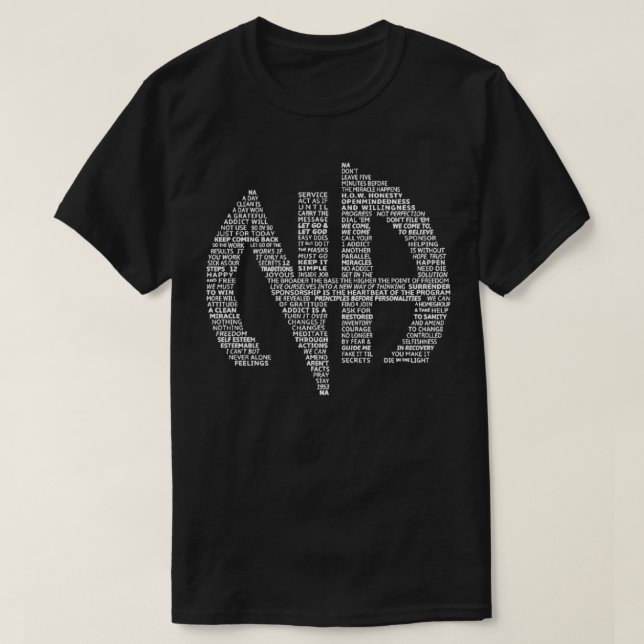 Camiseta Símbolo de logo anónimo de narcóticos regalo de NA (Diseño del anverso)