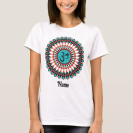 Camiseta Símbolo de Mandala espiritual Om Turquoise Persona