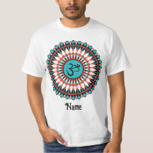 Símbolo de Mandala espiritual Om Turquoise Persona
