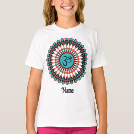 Camiseta Símbolo de Mandala espiritual Om Turquoise Persona