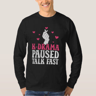 Camiseta Simbolo de mano de K Drama K Pop Corazón Mercancía