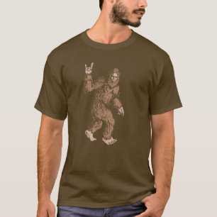 Camiseta Símbolo de mano de rollo y rollo Sasquatch Believ