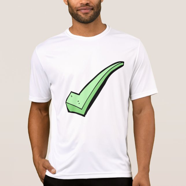 Camiseta Símbolo de marca de verificación verde (Anverso)