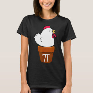Camiseta Símbolo de matemáticas divertidas de pota de pollo